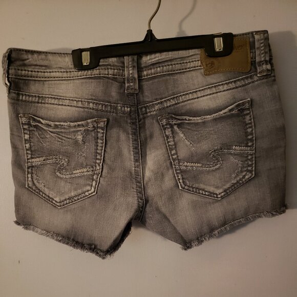 Silver Jean Shorts - Picture 2 of 4